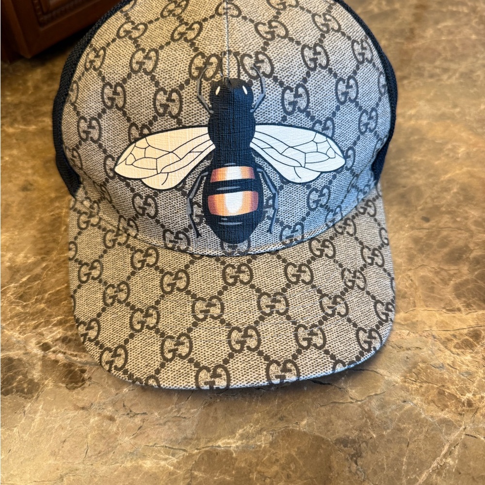 Gucci Black and Beige GG Pattern Cap